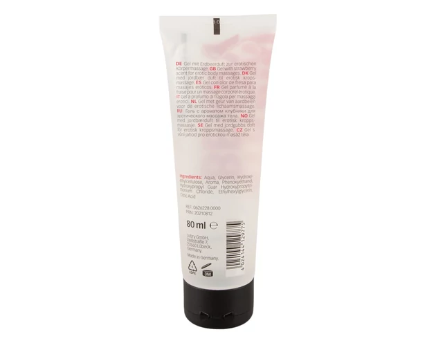 Just Play - vízbázisú, vegán síkosító - eper (80ml)