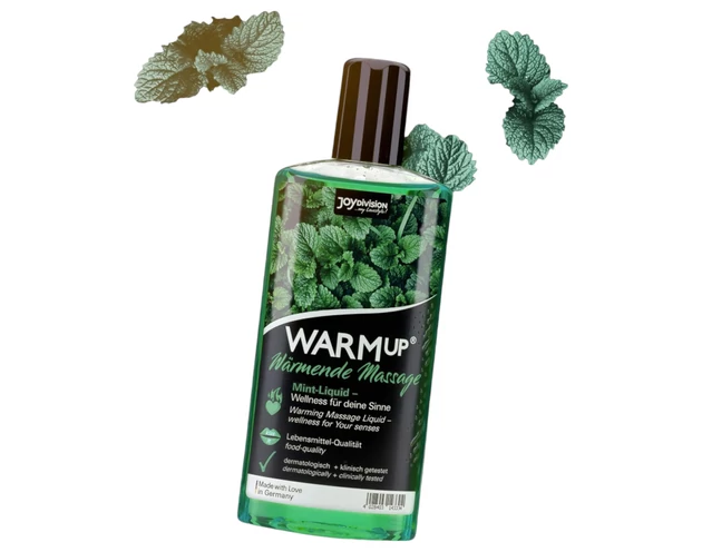 JoyDivision WARMup - melegítő masszázsolaj - menta (150ml)