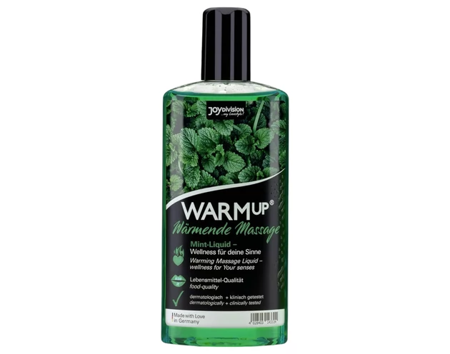 JoyDivision WARMup - melegítő masszázsolaj - menta (150ml)