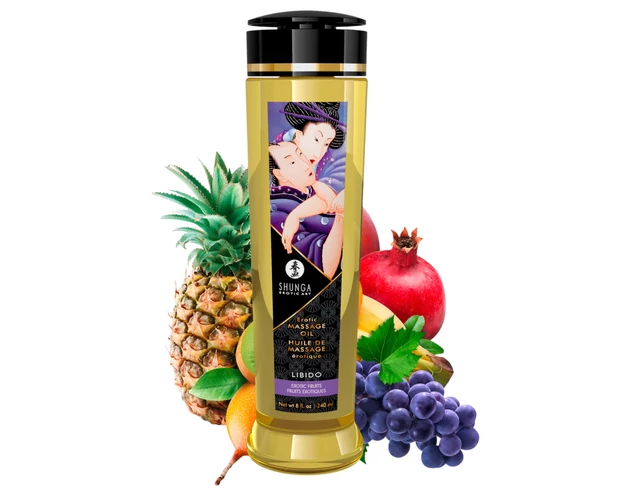 Shunga - masszázsolaj - egzotikus gyümölcs (240ml)