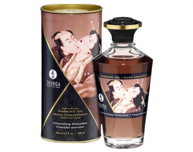Shunga - melegítő masszázsolaj - csoki (100ml)