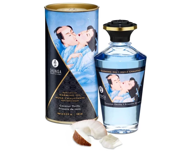 Shunga - melegítő masszázsolaj - kókusz (100ml)