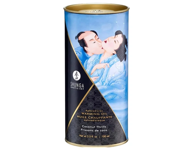 Shunga - melegítő masszázsolaj - kókusz (100ml)