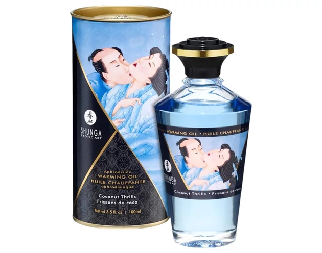 Shunga - melegítő masszázsolaj - kókusz (100ml)