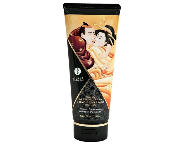 Shunga - masszázs krém - édes mandula (200ml)