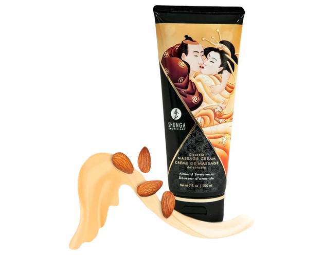 Shunga - masszázs krém - édes mandula (200ml)