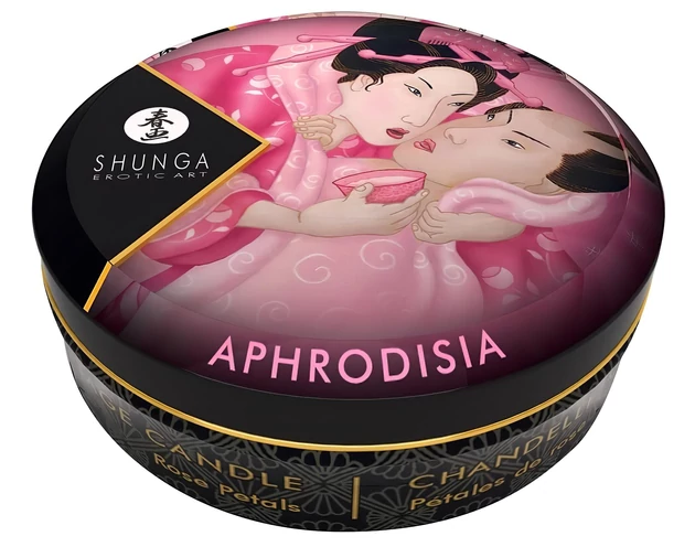 Shunga - masszázsgyertya - rózsa (30ml)