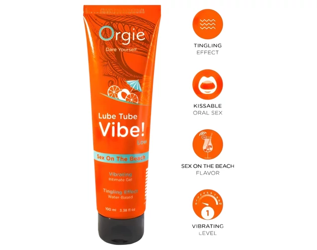 Orgie Lube Tube - bizsergető intim gél - Sex on the Beach (100ml)