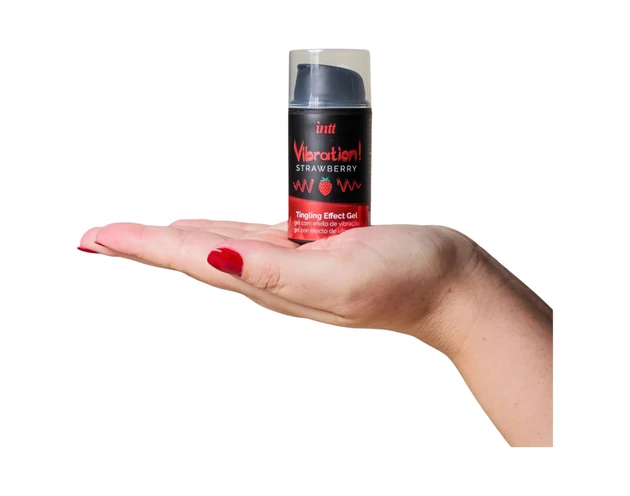 Intt Vibration! - folyékony vibrátor - eper (15ml)