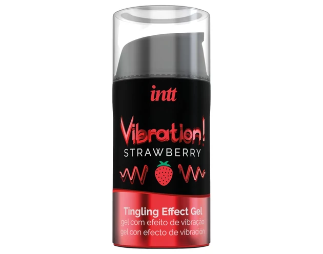 Intt Vibration! - folyékony vibrátor - eper (15ml)