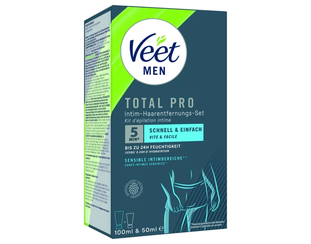 Veet - intim szőrtelenítő krém és balzsam férfiaknak (100+50ml)