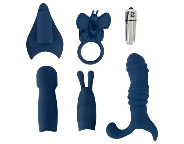 Magic Shiver - vibrátor készlet (kék)