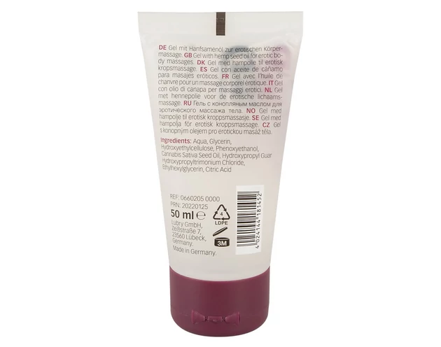 Just Play vízbázisú síkosító kendermagolajjal (50ml)