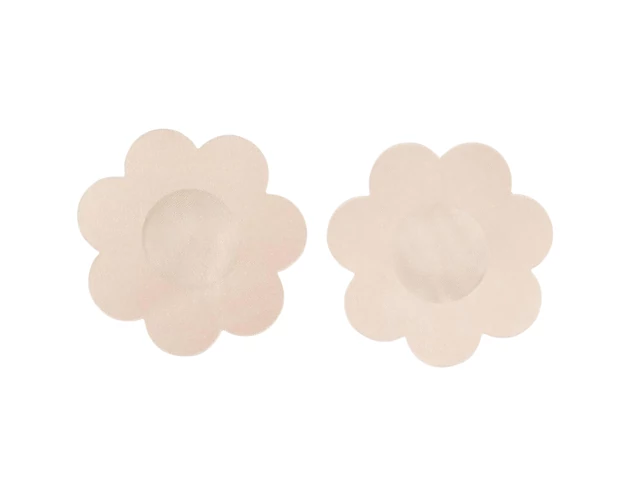 Cottelli Nipple Cover - virág mellbimbó tapasz - natúr (12db)