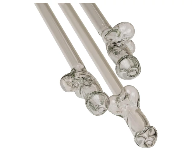 Straw Willy - péniszes üveg szívószál - átlátszó (4db)