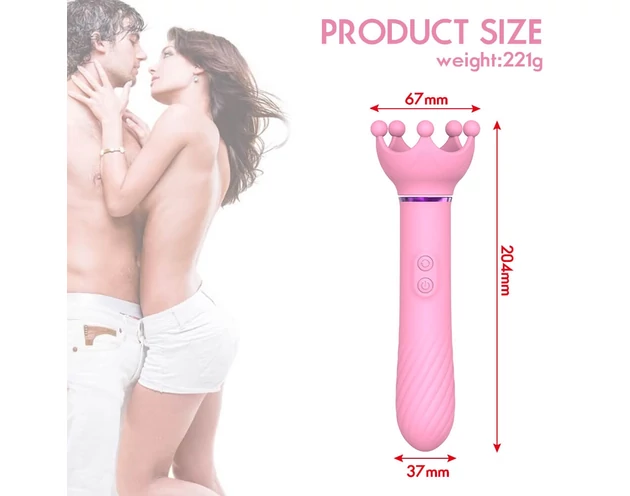 Sunfo - 2in1 mellbimbó vibrátor (pink)