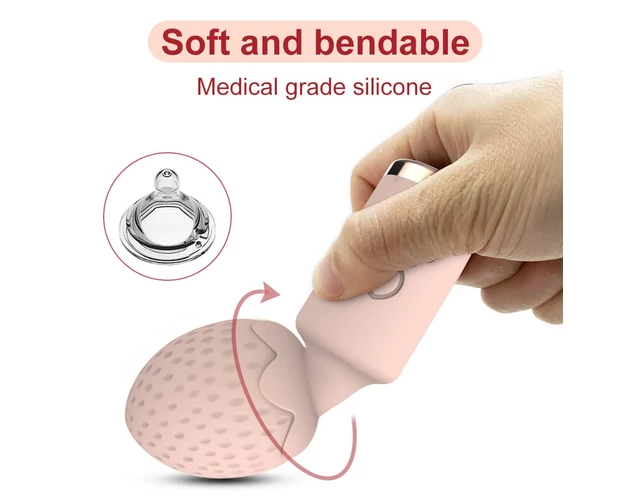 Sunfo Strawberry - vízálló mini masszírozó vibrátor (pink)
