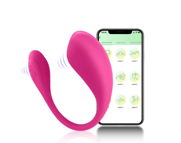 Sunfo - okos, akkus, vízálló vibrációs tojás (pink)
