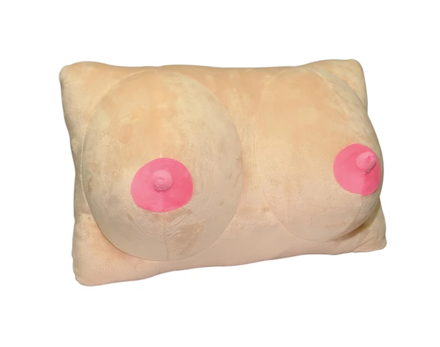 Mellformájú plüsspárna