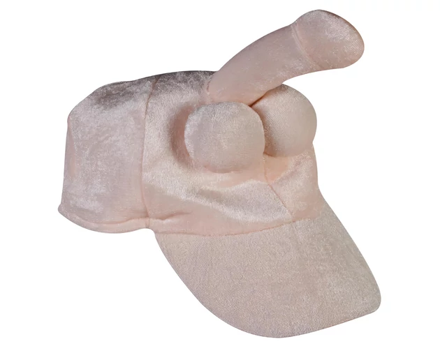 Péniszes plüss sapka