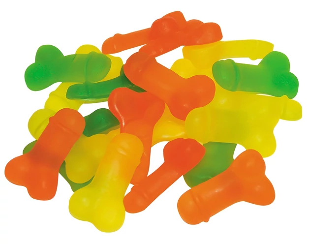 Gumicukor - pénisz alakú (150g)