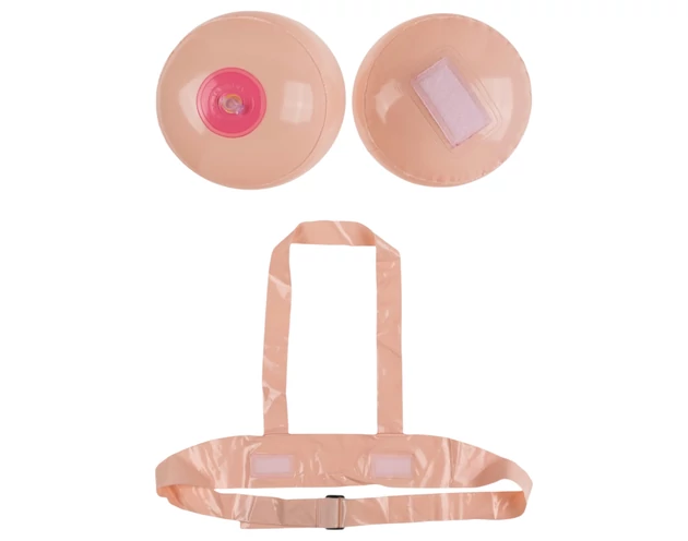 Boob Battle - felfújható felcsatolható cicicsata (natúr)