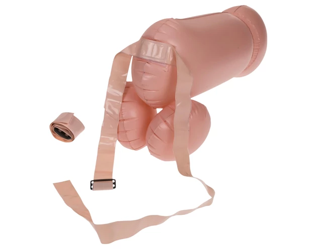 Cock Fighting - felfújható felcsatolható pénisz (natúr)