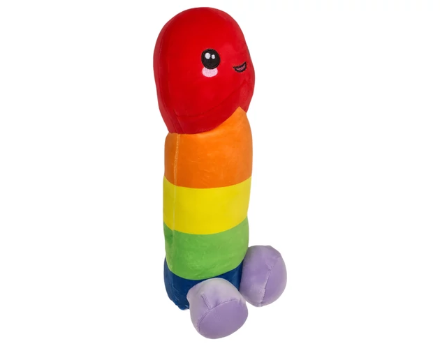 Plüss fütyi - 30 cm (szivárvány)