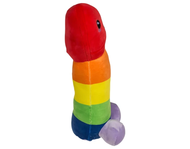 Plüss fütyi - 30 cm (szivárvány)