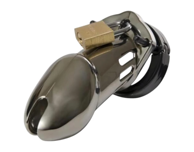 CB-6000 - luxus pénisz ketrec lakattal (króm)