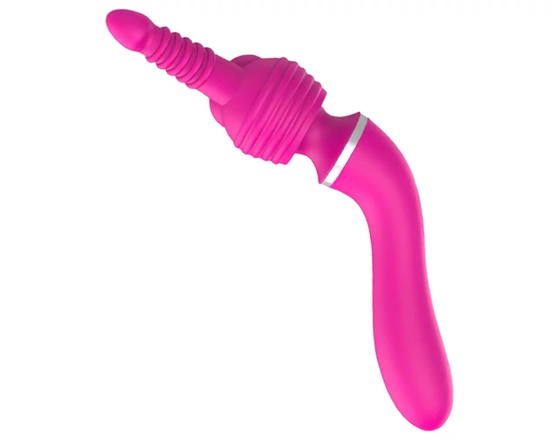 Lonely 2in1 – masszírozó és G-pont vibrátor 3 feltéttel (pink)