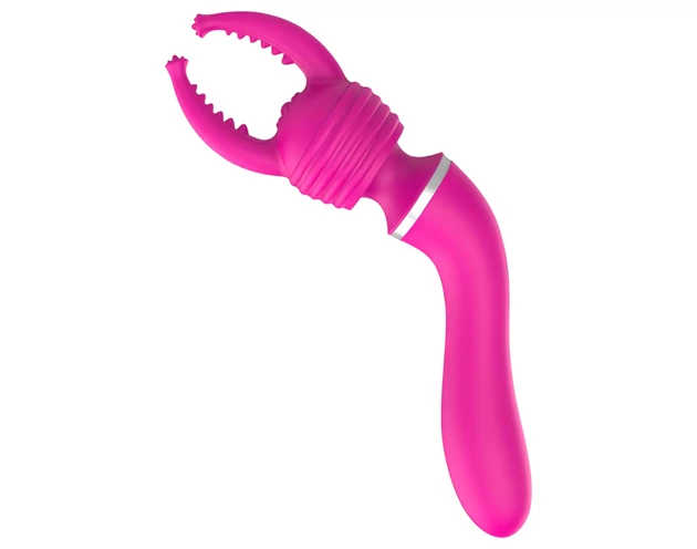 Lonely 2in1 – masszírozó és G-pont vibrátor 3 feltéttel (pink)