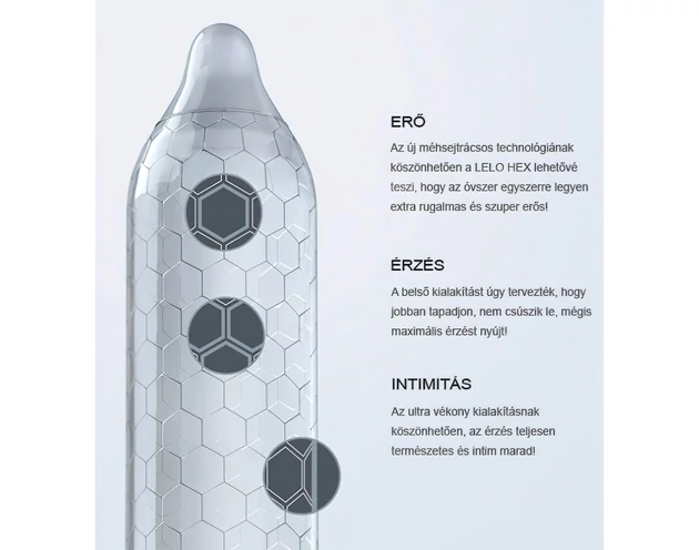 LELO Hex Original - luxus óvszer (1db)