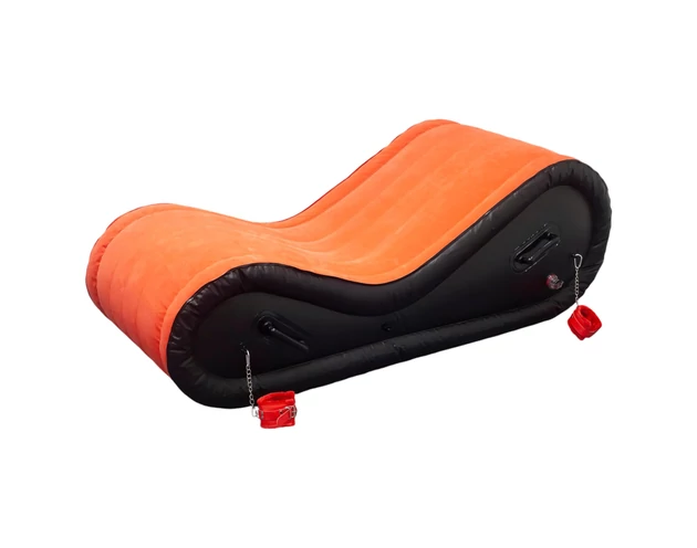 Magic Pillow - Felfújható BDSM bútor - bilinccsel - nagy (piros)