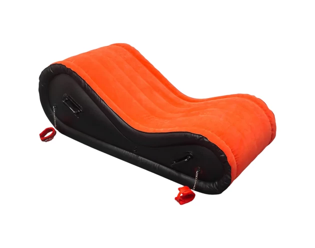 Magic Pillow - Felfújható BDSM bútor - bilinccsel - nagy (piros)