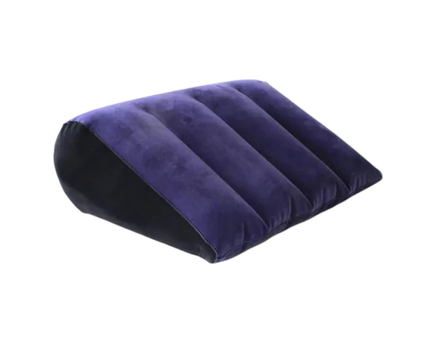 Magic Pillow - Felfújható szexpárna - ék alakú (lila)