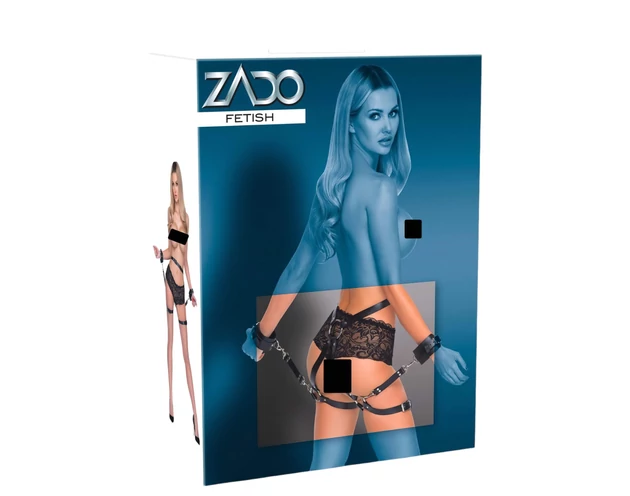 ZADO - bőr pántos, variálható kötöző szett (fekete)