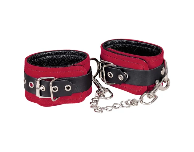 ZADO - bőr bokabilincs (piros)