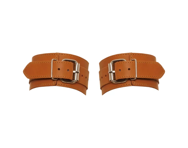 ZADO - bőr csukló bilincs (barna)