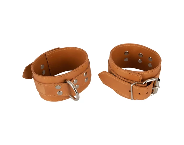 ZADO - bőr csukló bilincs (barna)