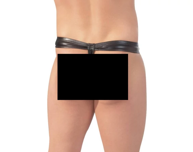 Lepatentolható tanga férfiaknak (fekete)