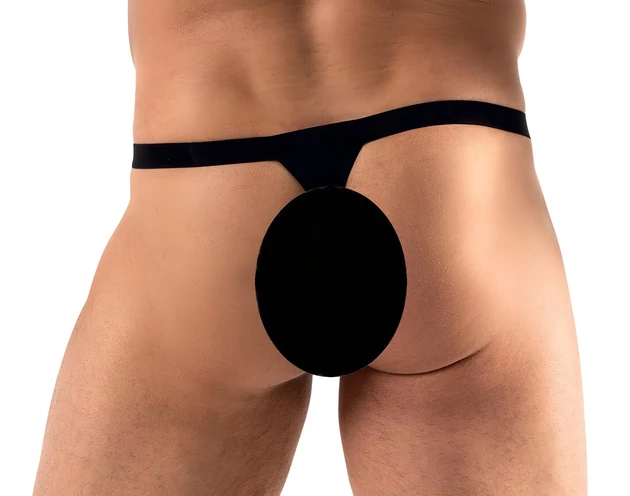 Svenjoyment - strasszos férfi tanga (fekete)