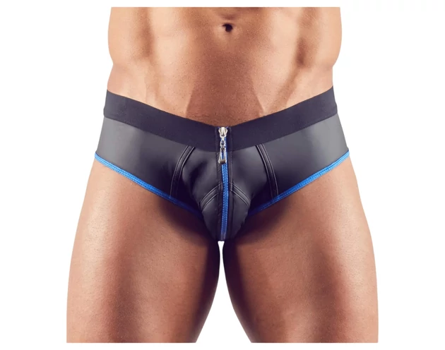 Svenjoyment - nyitott jock alsó (fekete-kék)