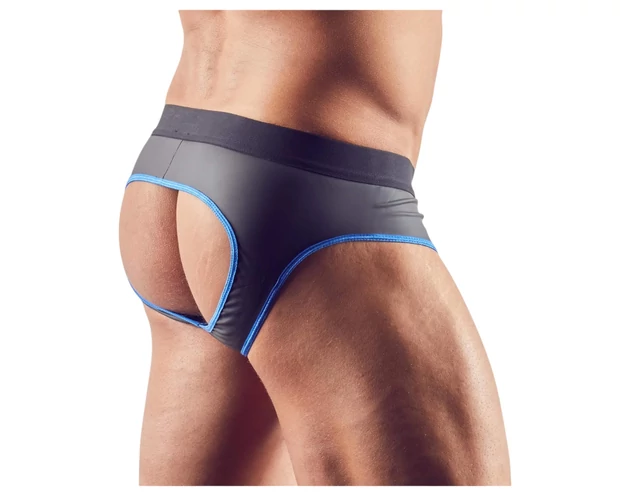 Svenjoyment - nyitott jock alsó (fekete-kék)