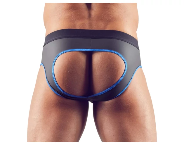 Svenjoyment - nyitott jock alsó (fekete-kék)