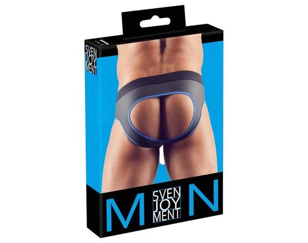 Svenjoyment - nyitott jock alsó (fekete-kék)