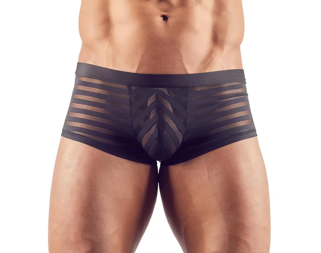 Átlátszó, csíkos boxer (fekete)