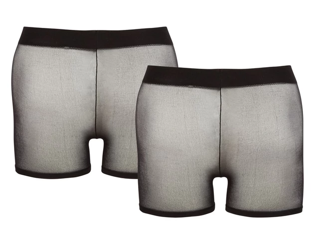 Svenjoyment - átlátszó boxer szett - fekete (2 részes) S-L