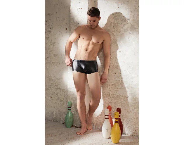 NEK - fényes rövid boxer (fekete)