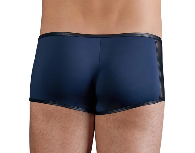 NEK - fekete fűzős-necc betétes boxer (kék)